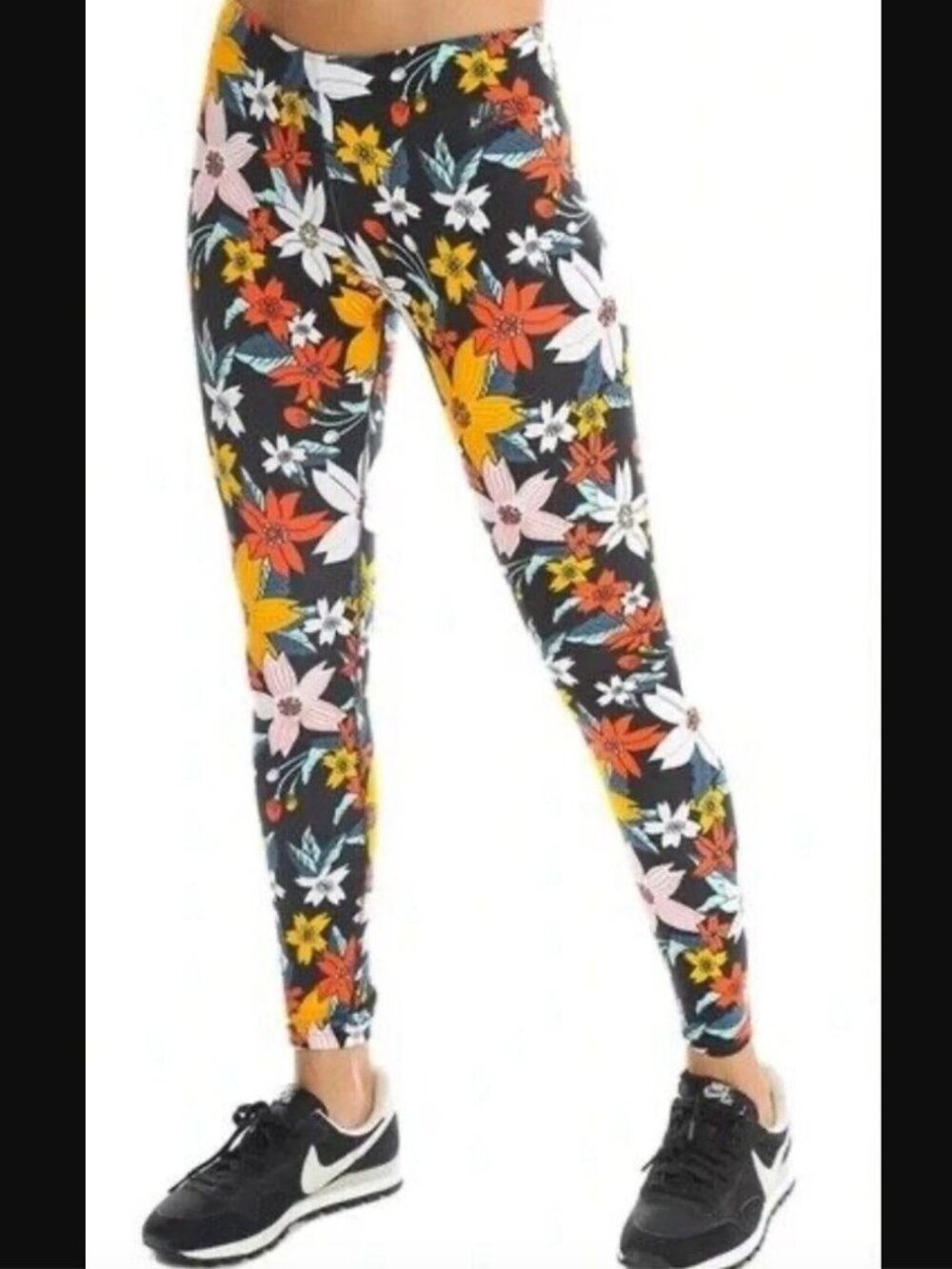 Nike Sportswear Just Do It Botanical Hawaiian Floral Print Leggings Women's Size
